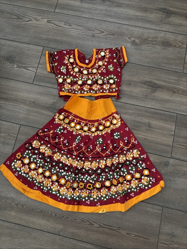 Girls Red Lengha - Unbranded - Size 16