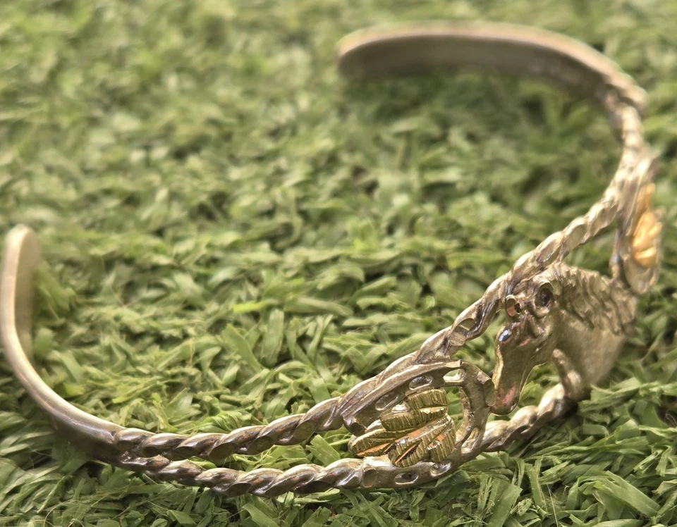 Brazalete para mujer Black Hills de oro de ley y 12 K. ENVÍO GRATUITO. Foto 3 de 4