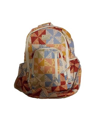 Billabong Roadie Backpack Quilt Patchwork Laptop Bag