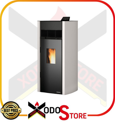 Palazzetti Bianca Lux 12 Pro 3 Air Pelletofen 12.04 kW 1 Stück Weiß/Schwarz
