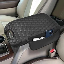 Center Console Cover Nappa Leather Armrest Flow-through Console 2009-2014 F150