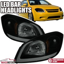 Smoke Headlights Fits 2005-2010 Chevy Cobalt 2007-2009 Pontiac G5 Led Strip Lamp Smoke Headlights Fits 2005-2010 Chevy Cobalt 2007-2009 Pontiac G5 Led Strip Lamp