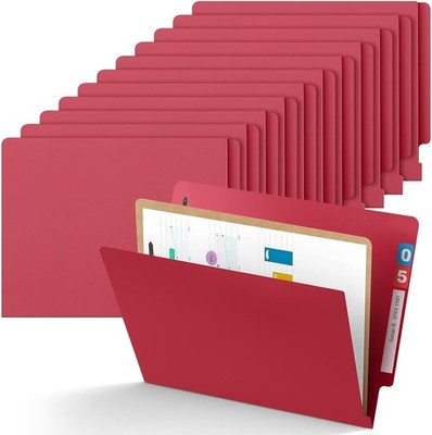 24 Pack Large Classification Folders, 1 Divider Pressboard File Folder with Fast