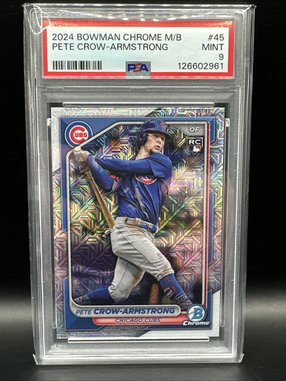 2024 BOWMAN CHROME MEGA BOX #45 PETE CROW-ARMSTRONG ROOKIE RC PSA 9