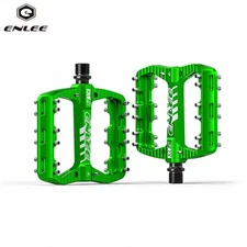 ENLEE Bicycle Aluminum Alloy Non-Slip One-Piece Sealed Bearing Pedals 9/16inch