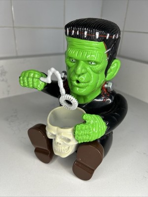 RARE VTG Animated Bubble Blower FRANKENSTEIN Halloween Monster Scareware *TESTED