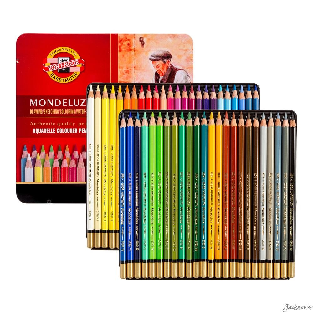Koh-I-Noor Mondeluz Watercolour Coloured Pencils Wood Set Of 48 For Aquarelle...