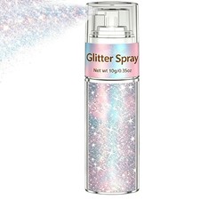Hair and Body Glitter Spray,Glitter Hairspray 150ML, Red White Blue