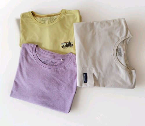 Conjunto de 3 camisas gráficas Patagonia para hombre XXL algodón orgánico exterior manga corta - Imagen 4 de 7