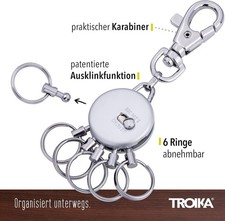TROIKA Schlüsselanhänger ENGELBERT – Schutzengel Aus Metall, Matt & Stylisch