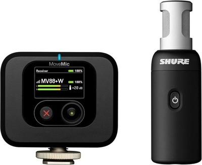 Shure MV88+W-KIT-Z7 Wireless Stereo Mic, Camera Receiver | eBay