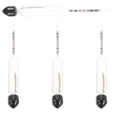 4 Pcs Dairy Density Meter Convenient Hydrometer Lab Testing Instrument