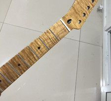 25.5in 22 fret roasted flame Maple electric guitar neck Left hand parts Replace