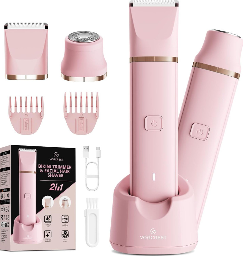 Women&rsquo;s Bikini Trimmer Rechargeable 2-in-1 Painless Body S