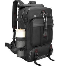 Travel backpack for men,60L Extra Large Carry on Backpack Durable Black a 