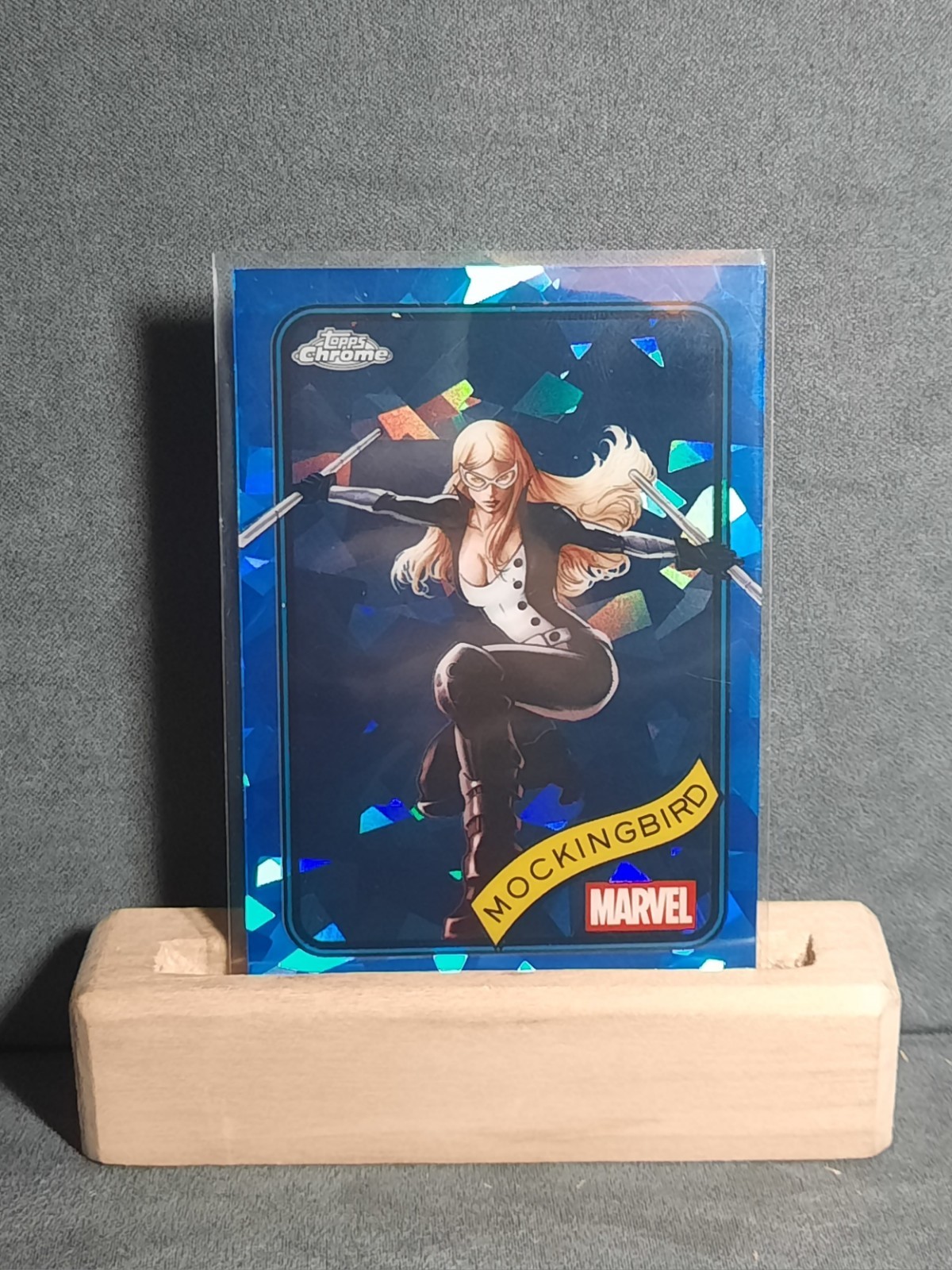 2025 Topps Chrome Marvel Sapphire Mockingbird #37 Near Mint