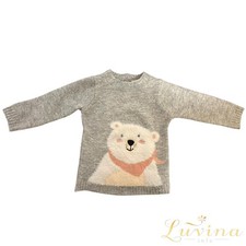 Kinder M&auml;dchen Pullover 80 Grau   A4