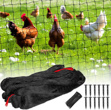 Nylon Bird Netting 50'X50' with 2.4" Square Mesh Hawk Net for Chicken Run