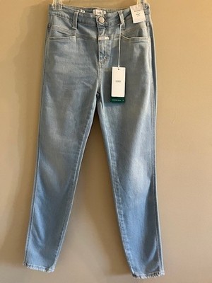 CLOSED PUSHER SKINNY HIGH RISE DENIM SIZE 25 IN LIGHT BLUE