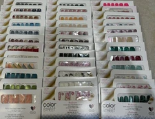 60x Lot Color Street Nail Polish Strips Glitter, Pedicure, Retired, Holiday