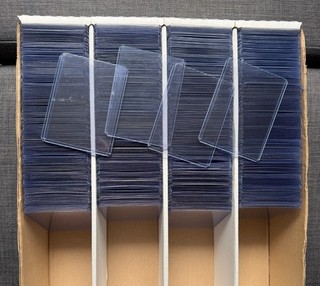 Lot x500 Used Top Loaders All clean and free of writing and tape (B)