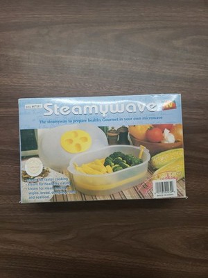 Microwave Steam Cooker Steamywave Open Box Freezer DW Microwave Safe Fast Easy 