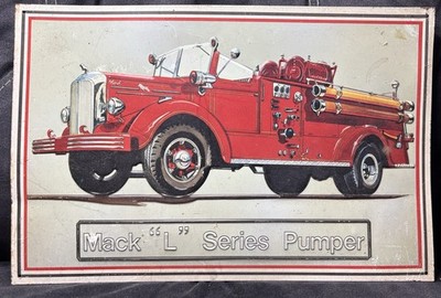 Raised Letter Mack L Series Pumper Metal Sign 17  X 11.25  Fire Department Truck