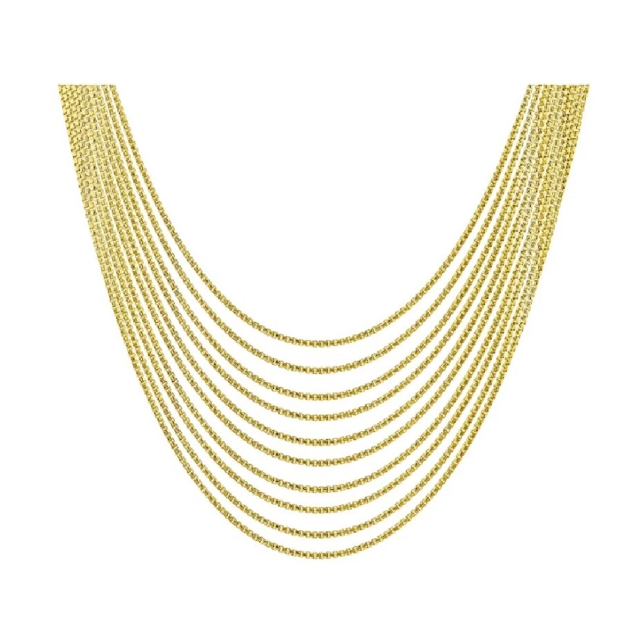 18K Gold Filled Tarnish-Resist Italian Box Chain Necklace 16"-32 inch *1.2mm/2mm - Image 4 of 4