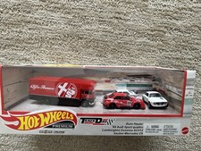 Hot Wheels ALFA ROMEO 155 V6 Tarquini & Team Truck & Giulia GTA CUSTOM BOX 4 SET