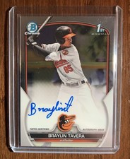 2023 Bowman Braylin Tavera 1st Chrome Prospect Auto Autograph #CPA-BT Orioles