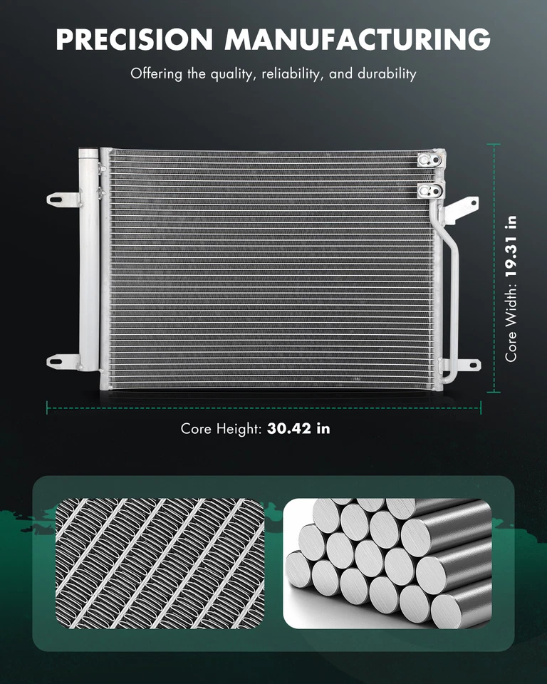 Condensador de CA 3889 para Volkswagen Jetta 2011-2015 sedán 2012-2015 Beetle aluminio Foto 2 de 4