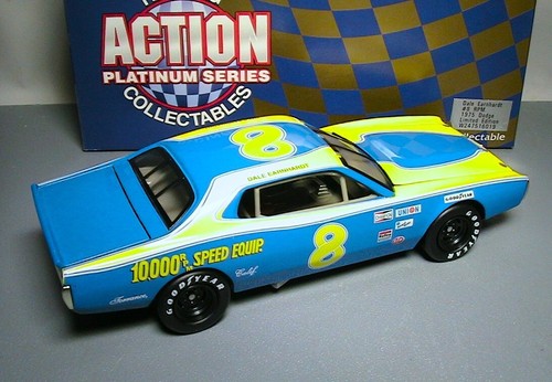 NIB DALE EARNHARDT #8 1975 DODGE 10,000 RPM 1/24 SCALE CLEAR WINDOW NASCAR CAR - Picture 10 of 11