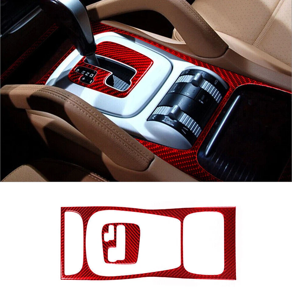 43 шт красный углеродного волокна полный комплект отделки салона для Porsche Cayenne 2003-10 - Изображение 3 из 4