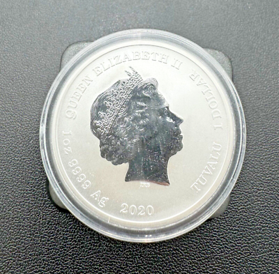 2020 Queen Elizabeth II $1 Tuvalu Gods Of Olympus Zeus 1 oz .999