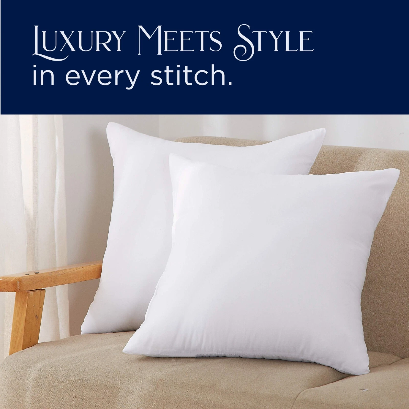Throw Pillow Inserts USA MADE High Quality 100% Cotton Sateen 18 inches-39inches
Opens in a new wind