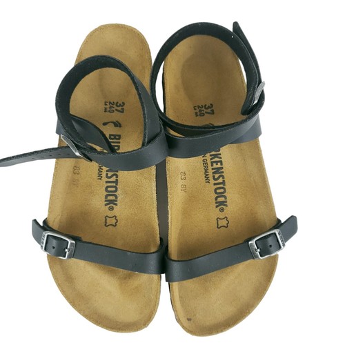 BIRKENSTOCK Daloa Ankle Strap Sandal BIrko-Flor BLACK Narrow Fit - Picture 3 of 10