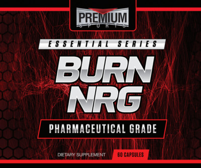 BURN NRG 60ct by Premium Sports w Berberine, DIM, paradoxines