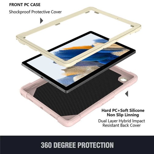 Kids Butterfly Stand Case Tough Cover Strap For Samsung Galaxy Tab A8 10.5" X200 - Picture 22 of 95