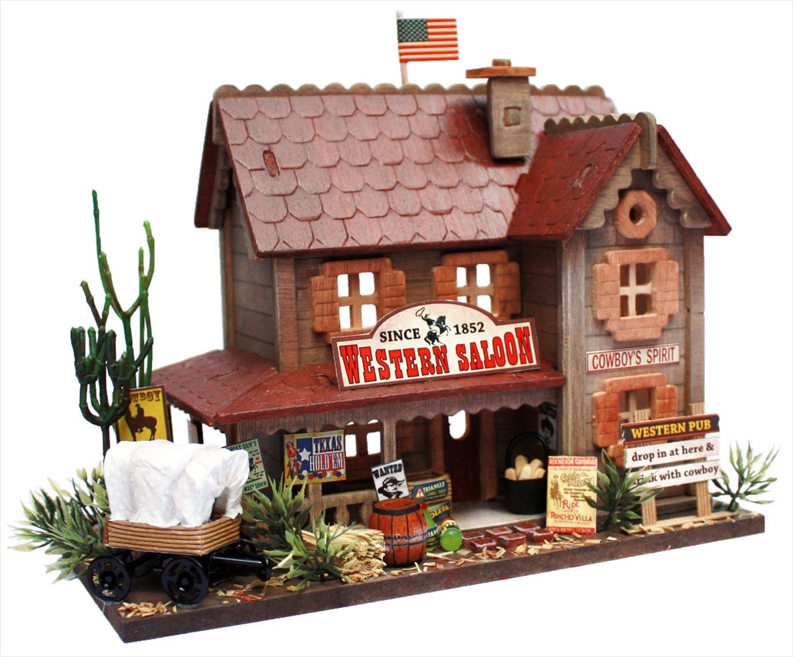 Набор для миниатюрного кукольного домика ручной работы Billy из коллекции Woody House Western Pub 8819