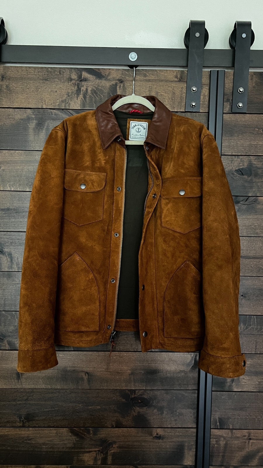 Iron And Resin Buffalo Cruiser Jacket RoughOut Suede Large Men's NWOT eBay