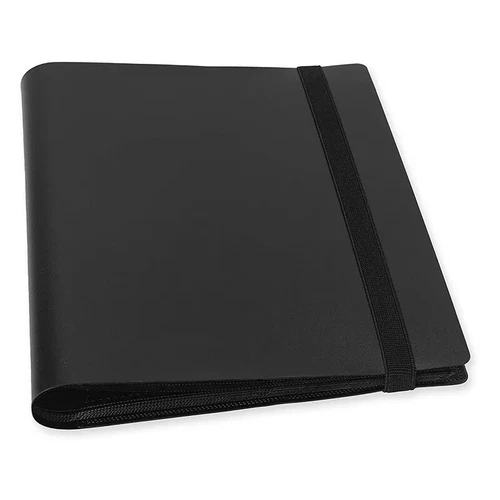 Carpeta de bolsillo para tarjetas 360-900 con cremallera 9 bolsillos carpeta de álbum de tarjetas coleccionables negra - Imagen 4 de 19