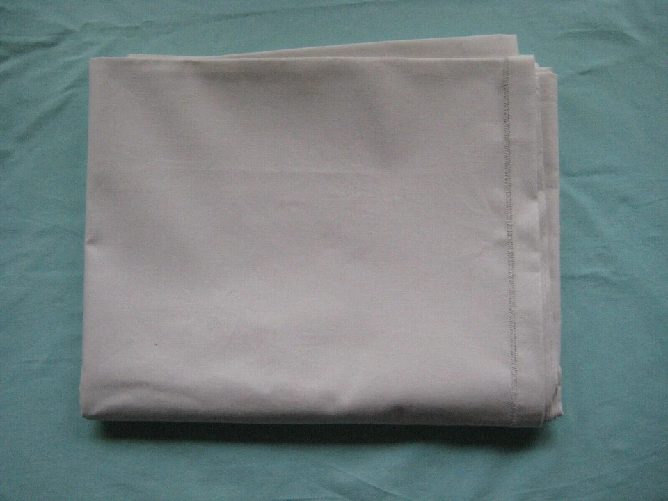 Tischdecke mit Hohlsaum,Handarbeit,Baumwolle weiss, ca. 225x140 cm