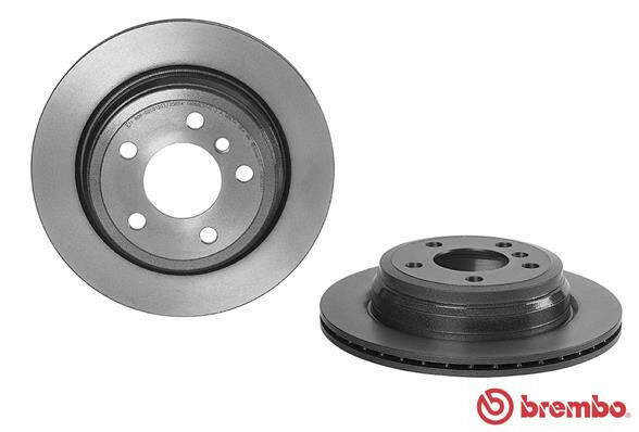 Disque de Frein Arrière Ventilé Brembo 300mm Réduit les Vibrations BMW Série 3
