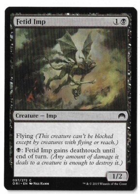 mtg imp cards Fetid Print Mint / near mint condition trading card Putrid Imp [Premium Deck Series: