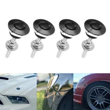 4 X Push Button Quick Release Hood Bonnet Pins Lock Clip Car Bumper Latch Kit