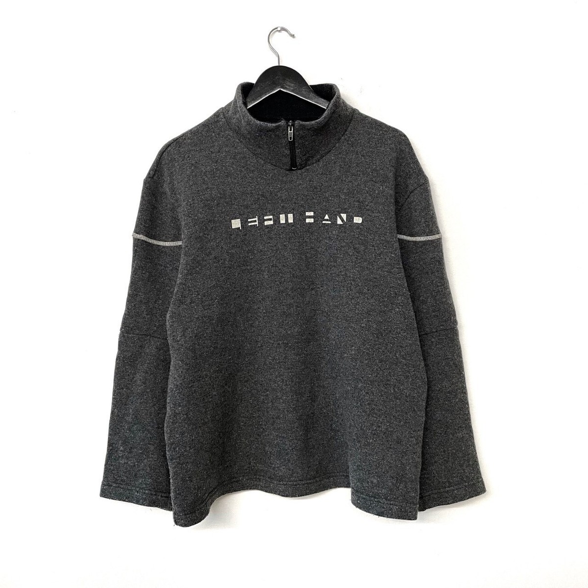 Vintage Left Hand by Massimo Osti Logo Fleece Wool Sweater Size 50 
