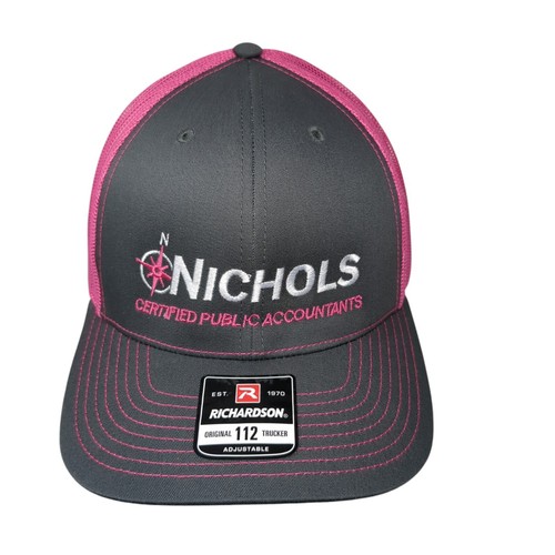 Nichols Snapback Trucker Hat Multicolor One Size Mesh Back Adjustable