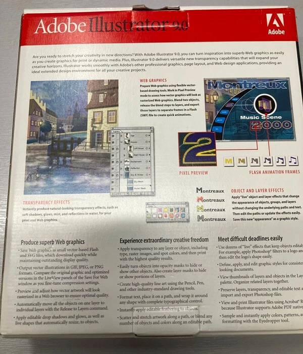 New Boxed Vintage 1998 Adobe Illustrator 9.0 Upgrade for Mac Macintosh - Image 2 of 4