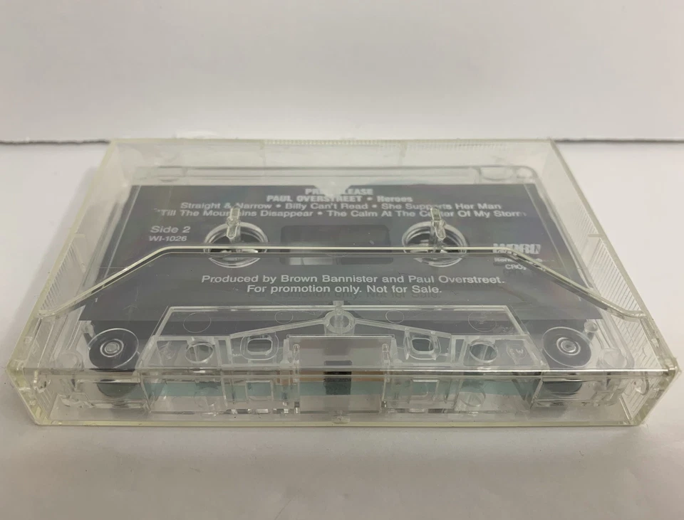 SEALED RARE PROMO Paul Overstreet CASSETTE TAPE Heroes country WORD REC. - Image 4 of 4