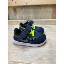 Nike Free RN TDV Toddler Size 4C Obsidian Volt Shoes UK 3.5 EU 19.5 833992-403